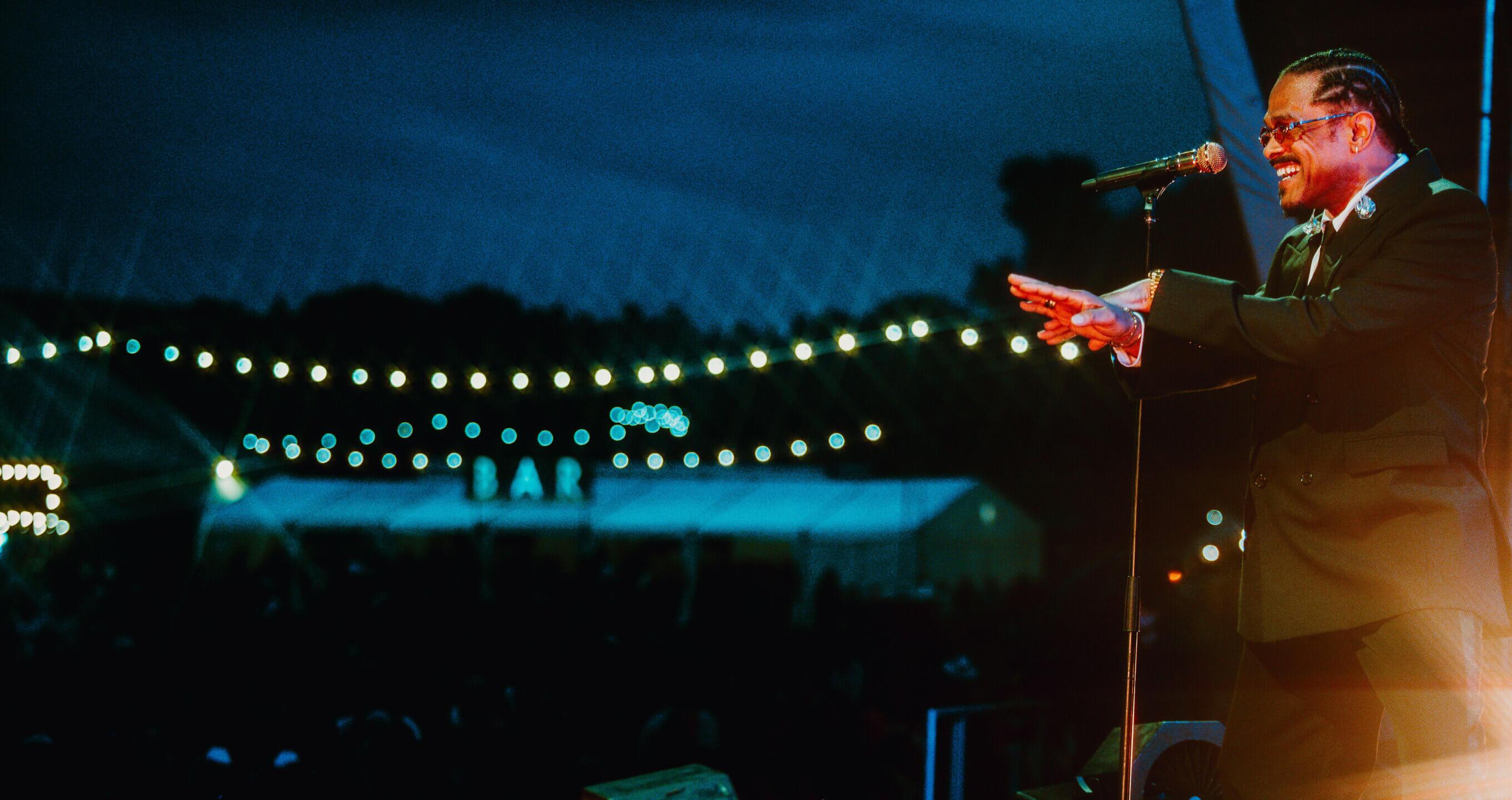 Maxwell performing at Love Supreme Festival, July 2025